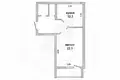 Квартира 1 комната 50 м² Мухавецкий сельский Совет, Беларусь
