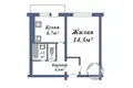 1 room apartment 32 m² Baranavichy, Belarus