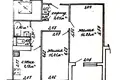 2 room apartment 47 m² Minsk, Belarus