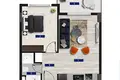 2 room apartment 50 m² Alanya, Turkey