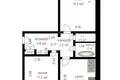 Квартира 2 комнаты 47 м² Шершунский сельский Совет, Беларусь
