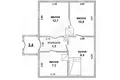 Casa 45 m² Aziacki sielski Saviet, Belarús
