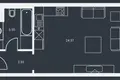 Квартира 1 комната 33 м² Рига, Латвия