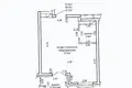 2 room apartment 41 m² Minsk, Belarus