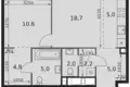 Apartamento 2 habitaciones 57 m² Moscú, Rusia