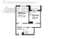 1 room apartment 44 m² Muchaviecki sielski Saviet, Belarus