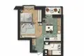 Appartement 1 chambre 39 m² Minsk, Bélarus