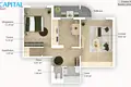 Apartamento 2 habitaciones 51 m² Saldutiskis, Lituania