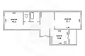 2 room apartment 63 m² Muchaviecki sielski Saviet, Belarus