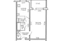 Appartement 1 chambre 33 m² Minsk, Bélarus