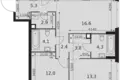 Wohnung 3 zimmer 74 m² Moskau, Russland