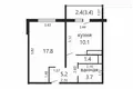 Appartement 1 chambre 41 m² Dziarjynsk, Bélarus