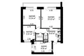 Квартира 3 комнаты 68 м² Минск, Беларусь