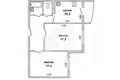 2 room apartment 59 m² Muchaviecki sielski Saviet, Belarus