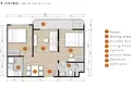 2 bedroom apartment 48 m² ban tin khea, Thailand