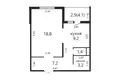 Wohnung 1 zimmer 43 m² Fanipal, Belarus