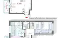 2 room apartment 65 m² Minsk, Belarus