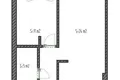 Piso independiente 1 habitacion 50 m² Budva, Montenegro