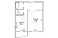 Apartamento 1 habitación 41 m² Muchaviecki sielski Saviet, Belarús