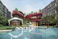 Complexe résidentiel Residential complex with a large swimming pool, a spa and a co-working area, Bangkok, Thailand