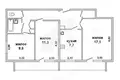 Wohnung 3 zimmer 63 m² Muchaviecki sielski Saviet, Belarus