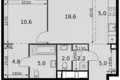 Wohnung 2 zimmer 57 m² Moskau, Russland