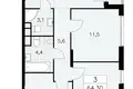 Wohnung 3 zimmer 64 m² Moskau, Russland