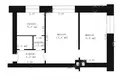 Wohnung 2 zimmer 35 m² Muchaviec, Belarus
