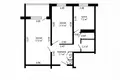 2 bedroom apartment 47 m² Minsk, Belarus