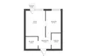 2 room apartment 36 m² in Warsaw, Poland