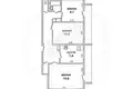 Apartamento 3 habitaciones 60 m² Muchaviecki sielski Saviet, Belarús