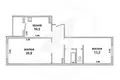 2 room apartment 63 m² Muchaviecki sielski Saviet, Belarus