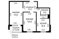 Wohnung 2 zimmer 55 m² Minsk, Belarus
