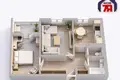 Квартира 2 комнаты 60 м² Островец, Беларусь