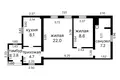 Casa 2 habitaciones 53 m² Zaslauje, Belarús