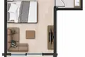 Appartement 1 chambre 40 m² Mezitli, Turquie