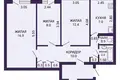 3 room apartment 59 m² Salihorsk, Belarus