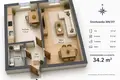 1 bedroom apartment 34 m² Warsaw, Poland