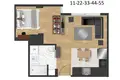 1 bedroom apartment 52 m² Beyoglu, Turkey