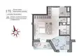 1 room apartment 37 m² Minsk, Belarus
