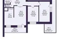 Apartamento 3 habitaciones 67 m² Saligorsk, Belarús