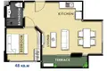 Wohnung 1 Schlafzimmer 33 m² Naklua, Thailand