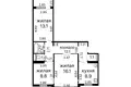 Квартира 3 комнаты 64 м² Минск, Беларусь