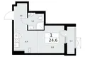 Mieszkanie 1 pokój 25 m² Kommunarka, Rosja