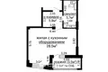 1 room apartment 40 m² Minsk, Belarus