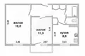 Apartamento 2 habitaciones 51 m² Cherni, Belarús