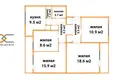 4 room apartment 77 m² Taniezycy, Belarus