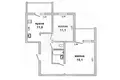 Квартира 2 комнаты 57 м² Малорита, Беларусь