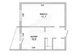 Appartement 1 chambre 37 m² Muchaviecki sielski Saviet, Bélarus