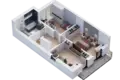 Duplex 3 bedrooms 115 m² Wieruchow, Poland